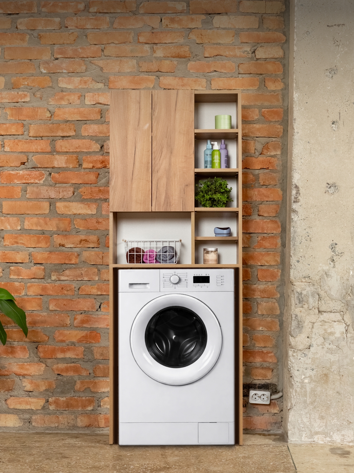 Шкаф для стиральной машины Креус амаретто