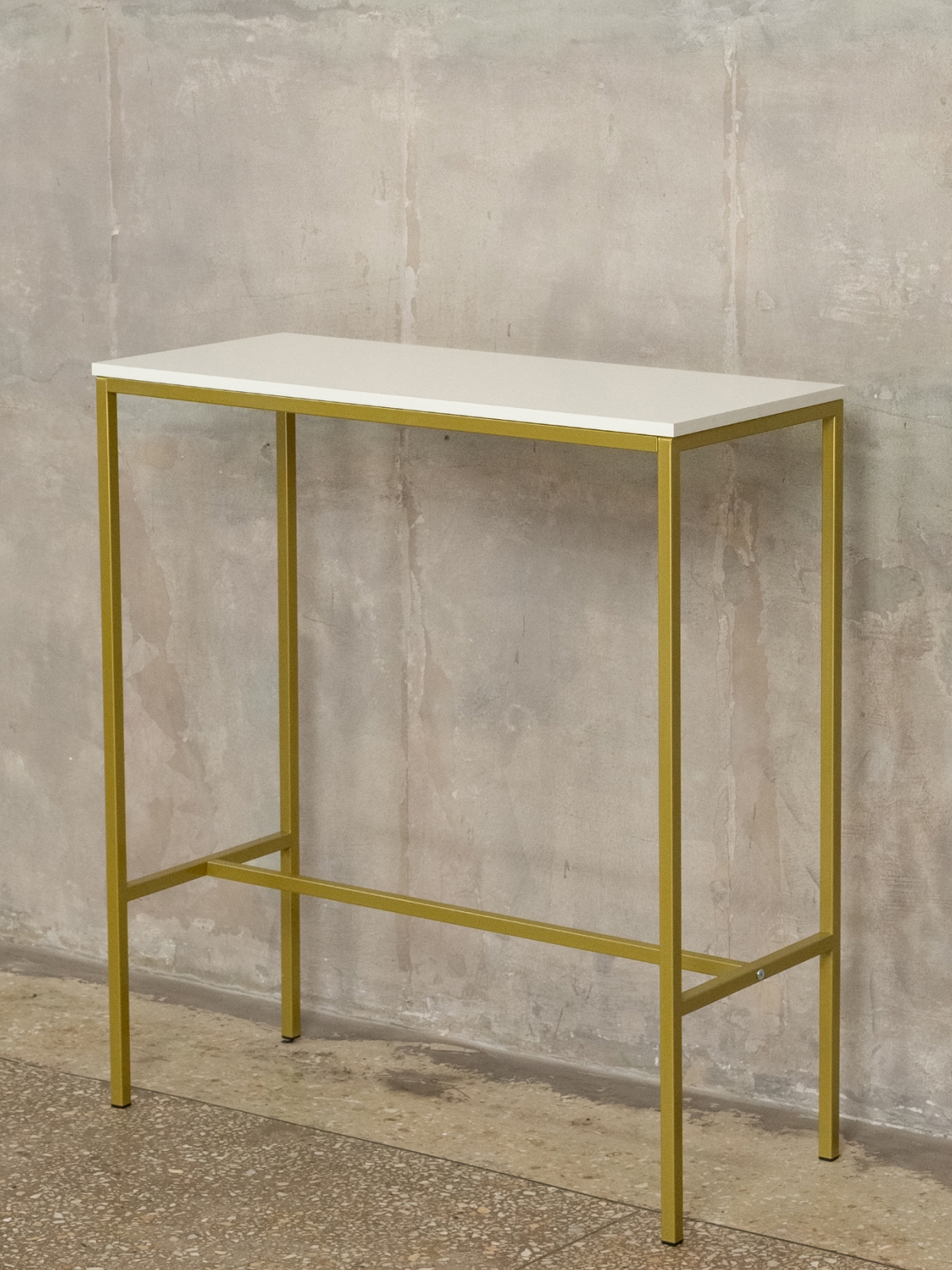 Барный стол Канго золотой/белый