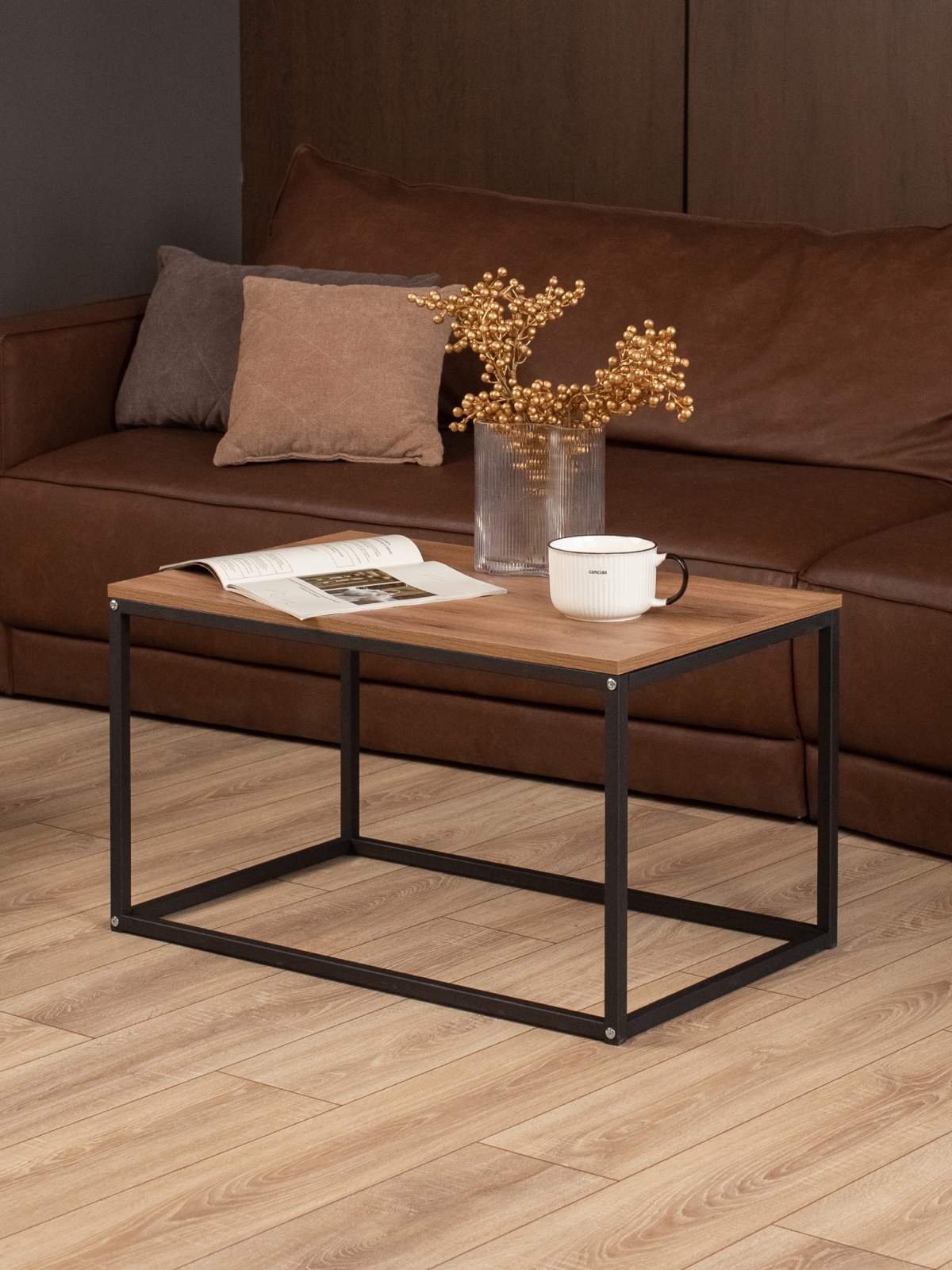 Журнальный столик Минчо черный/амаретто