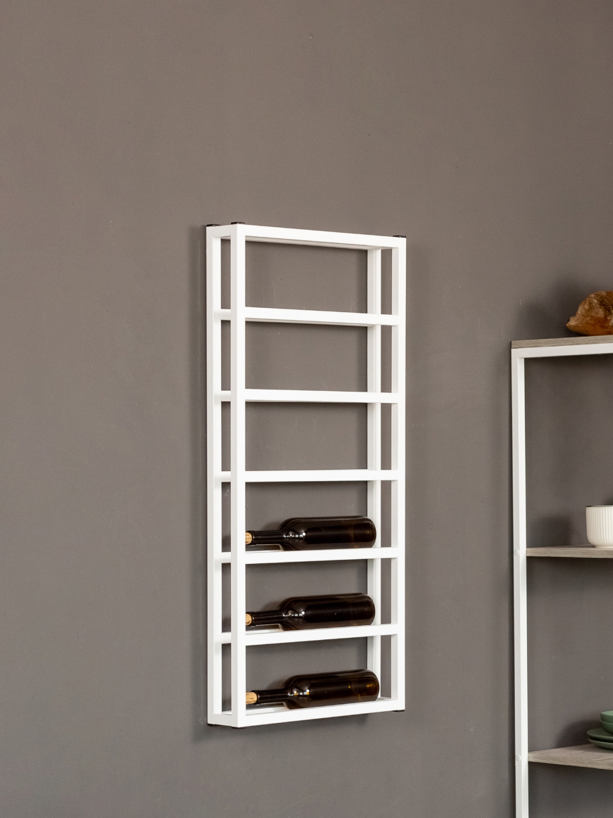 Винная полка лофт Райна белый