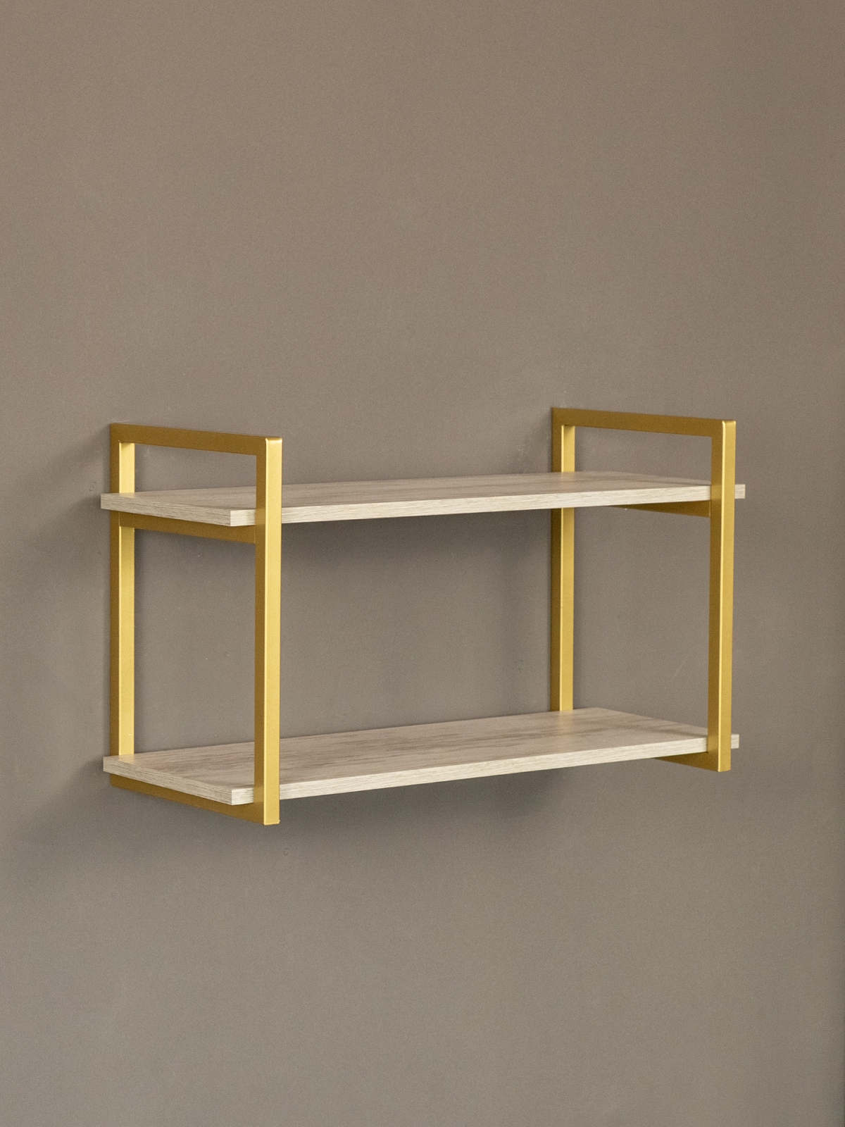 Настенная полка в стиле лофт Онега золотой/кашемир