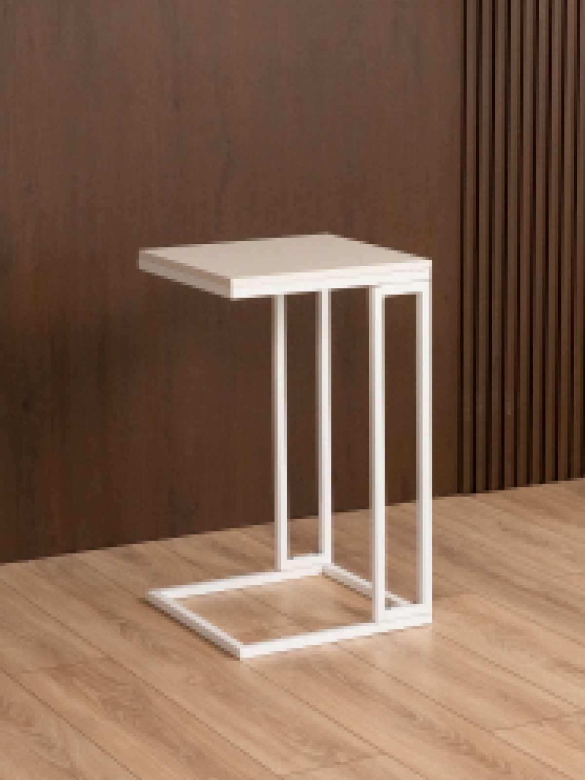 Приставной журнальный столик Римо белый/белый