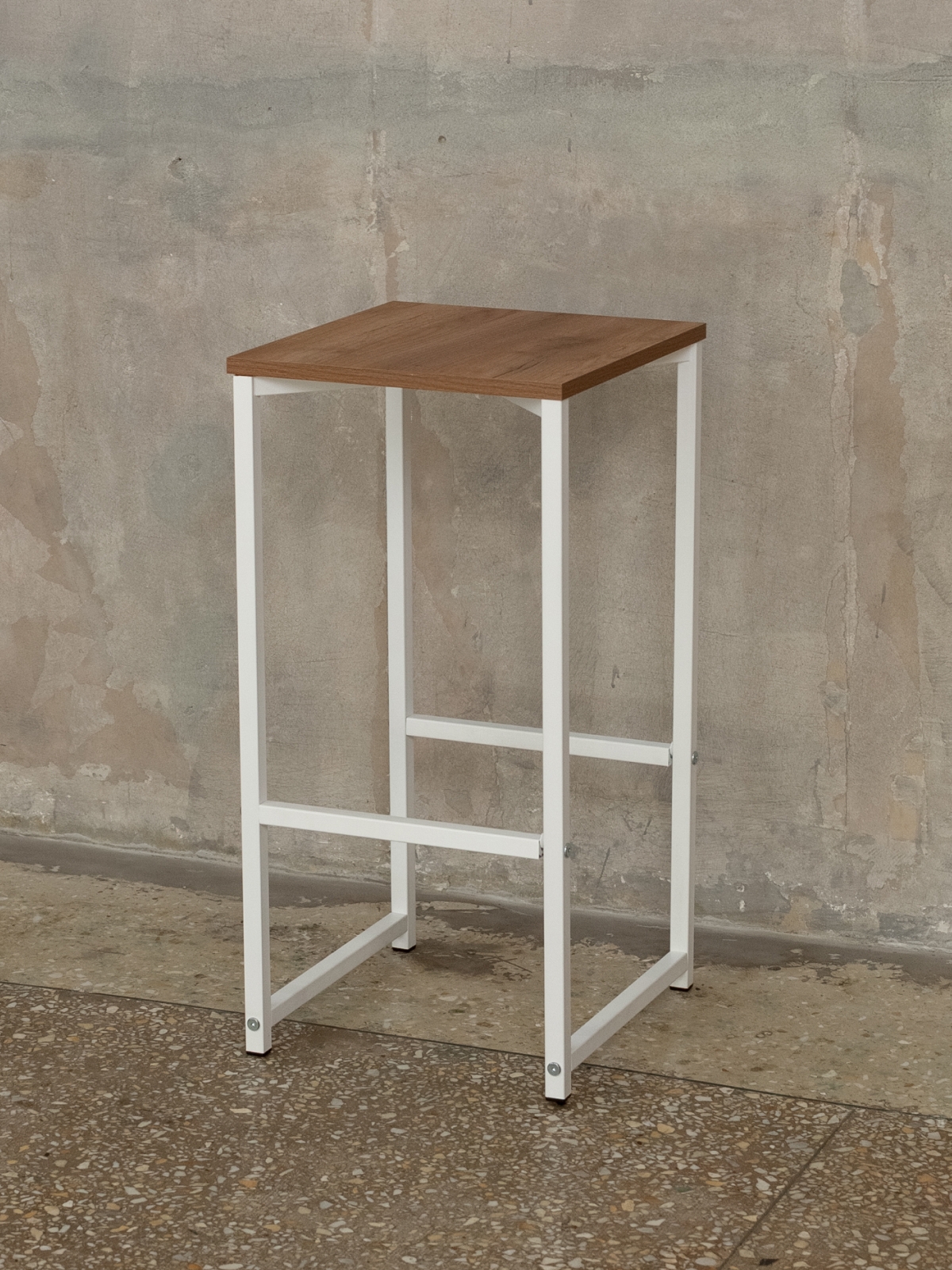 Барный стул табурет Борра белый/амаретто