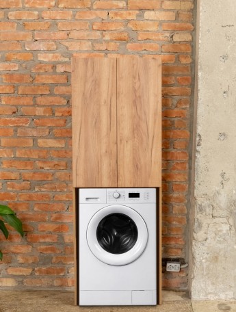 Шкаф над стиральной машиной напольный Гата амаретто