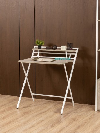 Стол складной письменный Симетo белый/кашемир