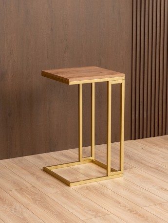 Приставной журнальный столик Римо золотой/амаретто