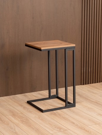 Приставной журнальный столик Римо черный/амаретто