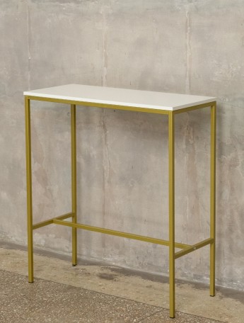 Барный стол Канго золотой/белый