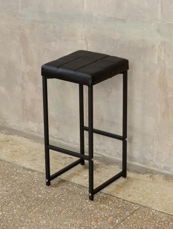 Барный стул табурет с мягким сиденьем Нио черный/черный