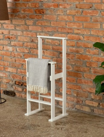 Вешалка для одежды напольная ЛДСП Манос белый