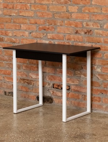 Обеденный стол Паку белый/черный