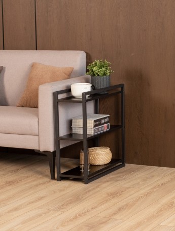 Столик придиванный приставной Ула черный/черный