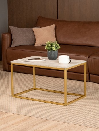 Журнальный столик Минчо золотой/кашемир