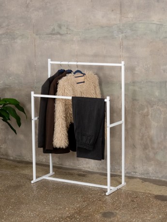 Вешалка напольная двойная Вела белый