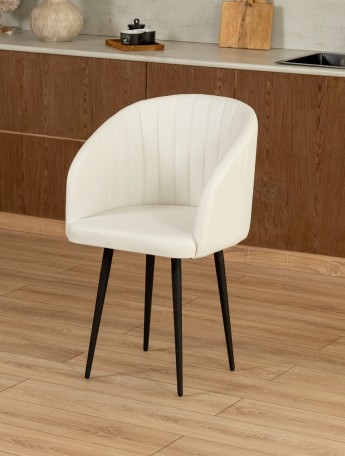 Стул Карибу экокожа черный/белый