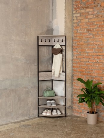 Вешалка угловая напольная Анива черный/кашемир