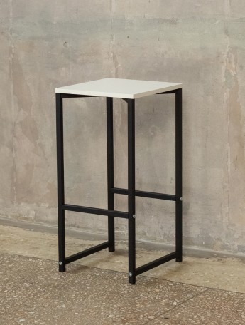 Барный стул табурет Борра черный/белый