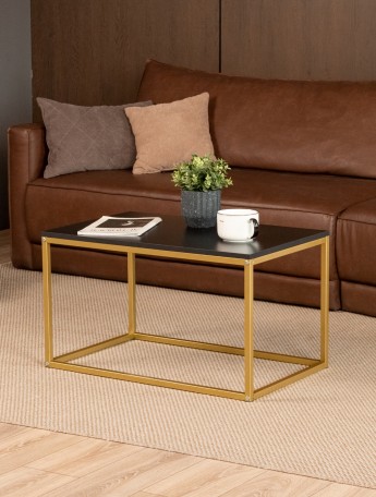 Журнальный столик Минчо золотой/черный