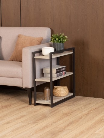 Столик придиванный приставной Ула черный/кашемир