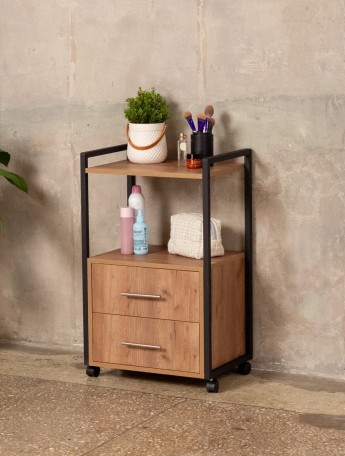 Тележка косметологическая Кая черный/амаретто