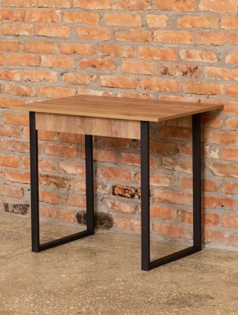 Обеденный стол Паку черный/амаретто