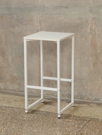 Барный стул табурет Борра белый/белый