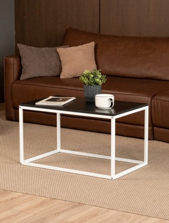 Журнальный столик Минчо белый/черный