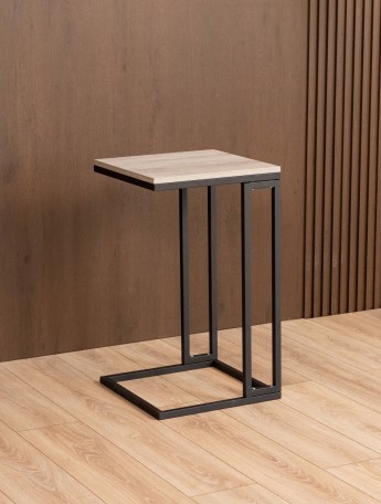 Приставной журнальный столик Римо черный/кашемир