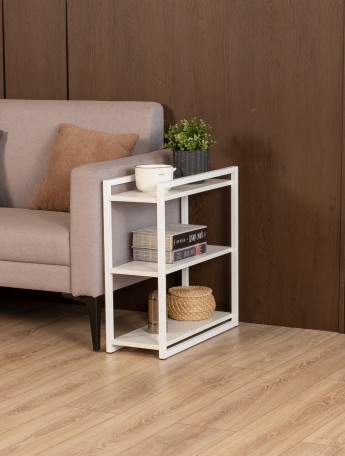 Столик придиванный приставной Ула белый/белый