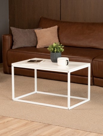 Журнальный столик Минчо белый/белый