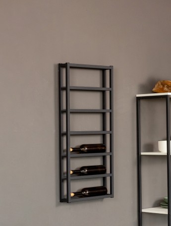 Винная полка лофт Райна черный